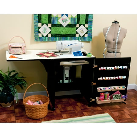 Arrow 503 - Sewnatra Sewing Cabinet - Black with air lift mechanism