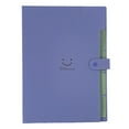 thumbnail image 2 of Dujiujun Smile Face Design File Organizer A4 Size Document Filing Folder with 4 Pages 5 Layers Reinforced Plastic Snap Closure File Sorter, 2 of 8