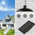 thumbnail image 2 of Mistaha Solar Powered LEDs Ceiling Light Dimmable 2 Lighting Heads Shed Lights Patio Chandelier Split, 2 of 8