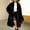Black, variant on Women's Long Dressy Cardigan Sweaters Fall Oversized Cozy Jacket Outfits Winter Trench Coats