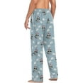 thumbnail image 6 of FREEAMG Santa Raccoons Christmas Tree Men's Pajama Pants Sleepwear Lounge Pajama Bottoms, 6 of 7
