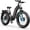 Black, variant on HiKNiGHT H2 Pro Dual Motor Electric Bike for Adults, 3000W Peak Power with 38 mph/90 Miles, 26"x4.0" Fat Tire, Hydraulic Brakes, Adult Electric Mountain Bike (White) UL 2849