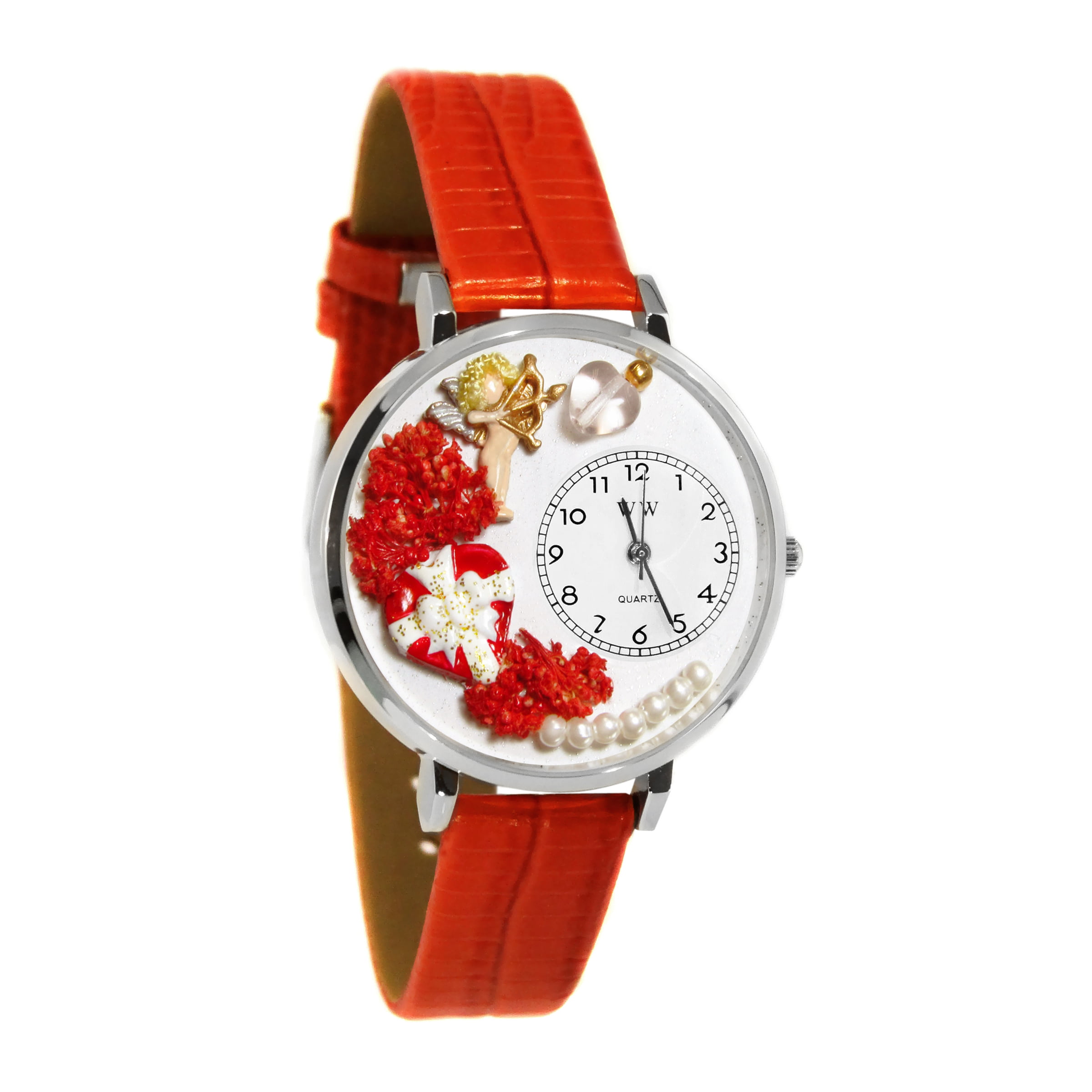 Valentine's Day Watch (Red) in Silver (Large) - Walmart.com