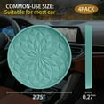 thumbnail image 2 of ZKAUTO Car Coasters for Cup Holders [4 Pack] - 2.75In Silicone Auto Mug Mats - Universal Non-Slip Recessed Car Interior Accessories - Teal Blue, 2 of 14