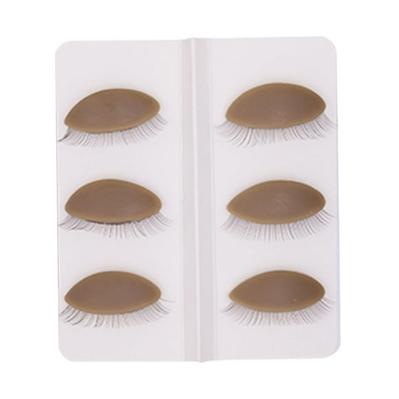 6 piezas Práctica de pestañas Párpados Extensión de pestañas postizas Durable Suave Robusto Repuestos Eyealsh Salon Starter Maquillaje Párpados de , color 1 Sunnimix Párpados de reemplazo
