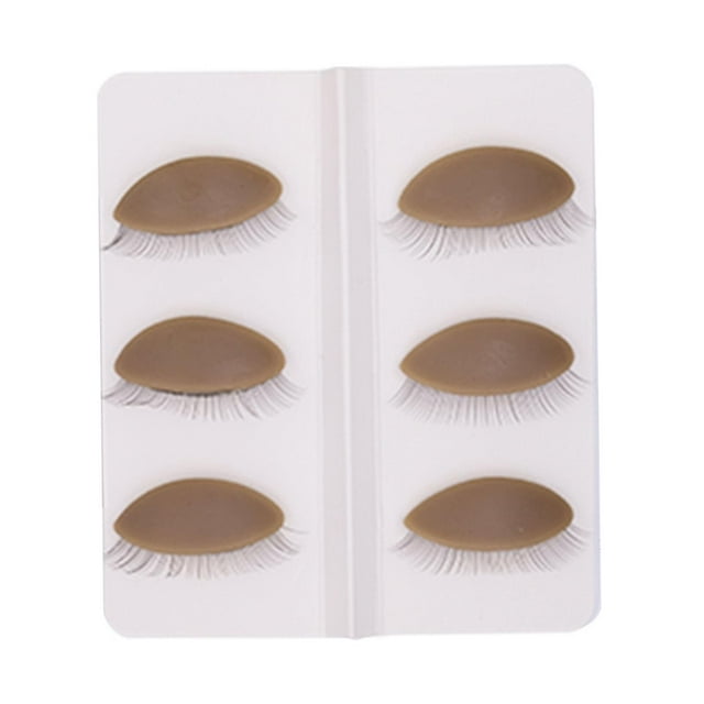 6 piezas Práctica de pestañas Párpados Extensión de pestañas postizas Durable Suave Robusto Repuestos Eyealsh Salon Starter Maquillaje Párpados de , color 1 SM SunniMix Párpados de reemplazo
