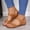 Yellow, variant on Women's Summer Solid Color Hollow Out Wedge Comfortable Soft Sandals Casual Summer Shoes for Women