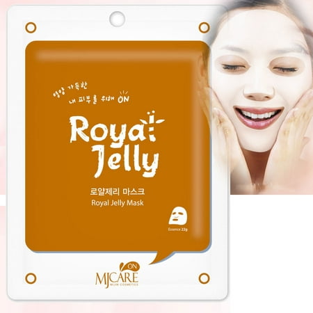 20 Pcs, Hydrating Premium Essence Mask, Korean Beauty Facial Mask Sheet, 45 Value-Pack, Royal Jelly