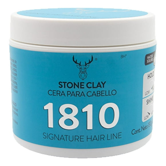 Stone Clay Pomade Cera Para Cabello Fijación Muy Alta 1810 amarillo 1