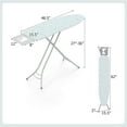 thumbnail image 3 of Costway Compact & Portable Ironing Board with Iron Rest Removable Cover Sturdy Metal Frame Blue, 3 of 9