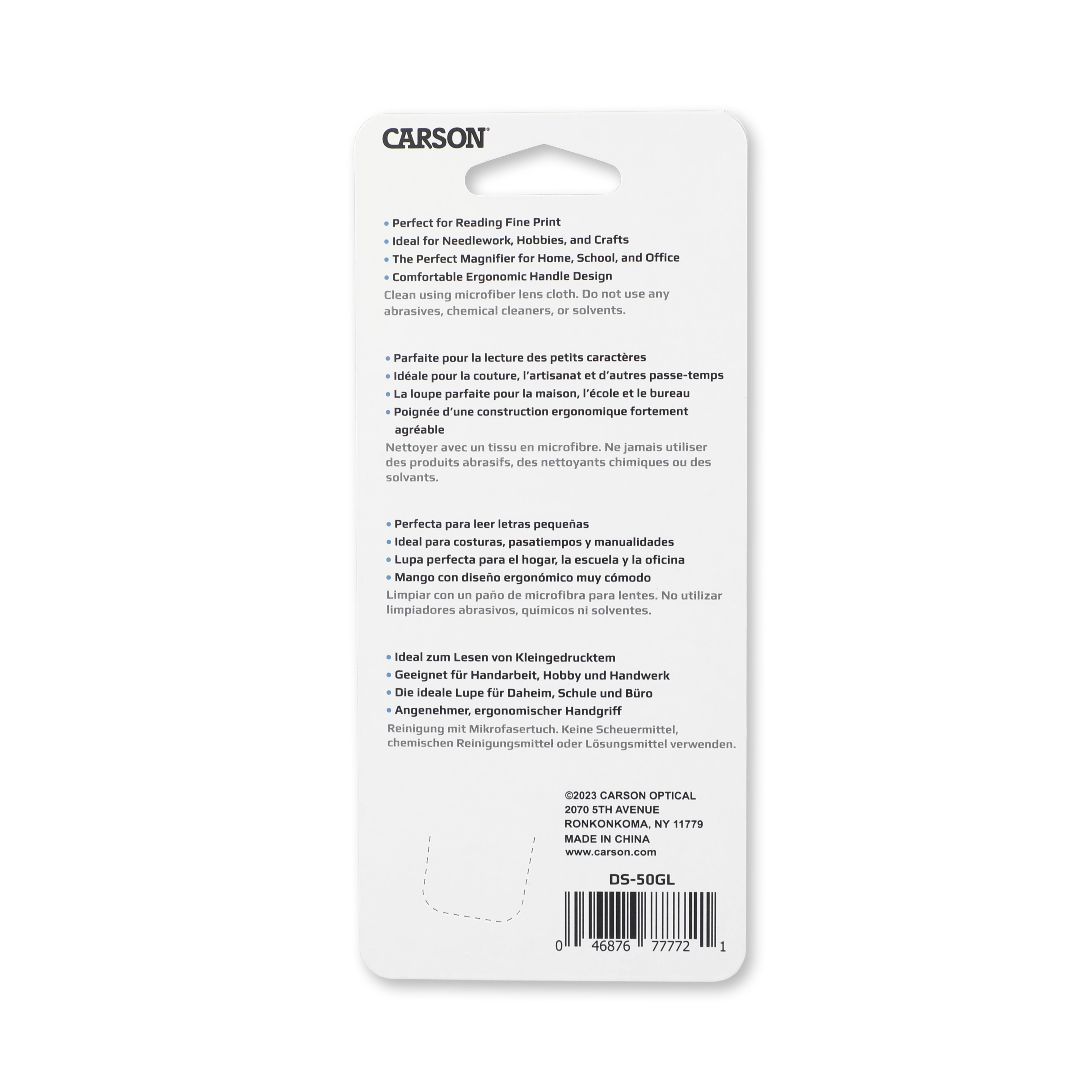(4 pack) Carson Magniview 2" Round 3x Magnification Handheld Magnifier