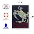 thumbnail image 2 of Toland Home Garden Summer Blues-Welcome to Virginia Crab Flag Double Sided 12x18 Inch, 2 of 5