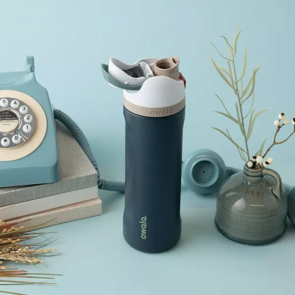 Owala 24oz FreeSip Stainless Steel Water Bottle, Muddy Buddy Owala 24oz FreeSip Stainless Steel Water Bottle, Muddy Buddy