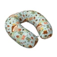 thumbnail image 2 of KLL Mushroom House Insect Frog Pattern Memory Foam Cervical Neck Pillow Versatile U-Shaped Pillows for Home/Office/Camping/Travelling/Soft Washable Cover, 2 of 8