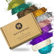 MEYSPRING Gemstones Collection Mica Pigment Powder for Epoxy Resin Art Multicolor Set 100 gm
