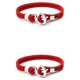 thumbnail image 1 of Sonducket trenzada Brazalete tejido Parejas Aniversario de boda Fiesta de disfraces Unisex Novio Joyería Rojo Type2 NO2, 1 of 6