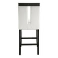thumbnail image 4 of Furniture of America Prat Fabric Upholstered Counter Chairs in Black (Set of 2), 4 of 5