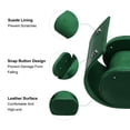 thumbnail image 3 of Estuche de viaje para reloj de cuero Caja de reloj individual para hombres y mujeres, 1 ranura, verde, 3 of 6