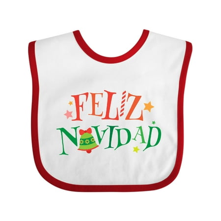 

Inktastic Feliz Navidad Christmas Gift Baby Boy or Baby Girl Bib