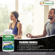 Best Naturals Vitamin B-12 as Methylcobalamin (Methyl B12) 6000 mcg 60 Sublingual Tablets