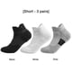 thumbnail image 4 of 3 pares de calcetines deportivos para correr transpirables para hombres calcetines de entrenamiento atléticos antideslizantes, 4 of 6