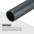 thumbnail image 4 of Uxcell Rigid Round Pipes High Impact for Water Pipe Crafts Cable Sleeve Dark Grey 34.2mm x 38mm, 4 of 6