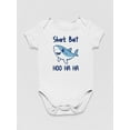 thumbnail image 3 of Shark Bait, Quote Bodysuit Infant -Smartprints Designs,  Newborn, 3 of 4