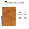 thumbnail image 6 of iPad 10.2" Case 8th 7th Generation, Allytech Slim Fit Folio Flip PU Leather Butterfly Embossed Smart Cover Auto Sleep Wake Protection TPU Back Cover Case for Apple iPad 10.2-inch 2020 2019, Yellow, 6 of 6