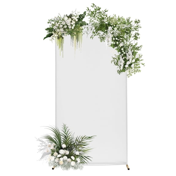Rectangular Metal Wedding Arch Frame Backdrop Stand 3.28FT x 6.56FT