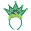 Beistle Club Pack of 12 St. Patrick's Day Green Shamrock Tiara Headband Costume Accessories