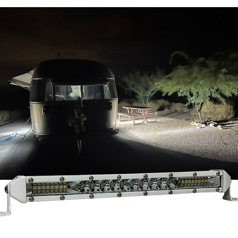 OZ-USA 10" Ultra Slim LED Light Bars (2 Pack) – High Output Off-Road Lighting, White