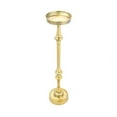 thumbnail image 3 of Pemberly Row Traditional Iron Metal Side Table in Brass Finish, 3 of 7