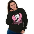 thumbnail image 4 of Betty Boop Breast Cancer Strength Women Plus Size Sweatshirt Brisco Brands 2X, 4 of 5