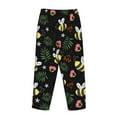 thumbnail image 5 of Disketp Bees Print Women'S Comfy Pajama Pants Casual Drawstring Palazzo Lounge Wide Leg Pants, 5 of 9