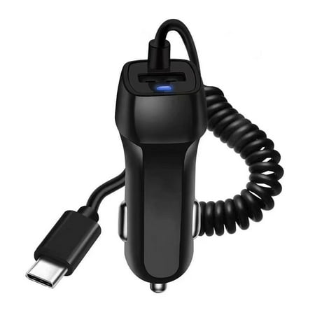 Premium 2.4A Power Car Charger w/USB Charging Port for Motorola One (P30 Play), One Power (P30 Note), Moto X4, Moto Z2 Play, Moto Z2 Force, Moto z3 Play, Moto Z3