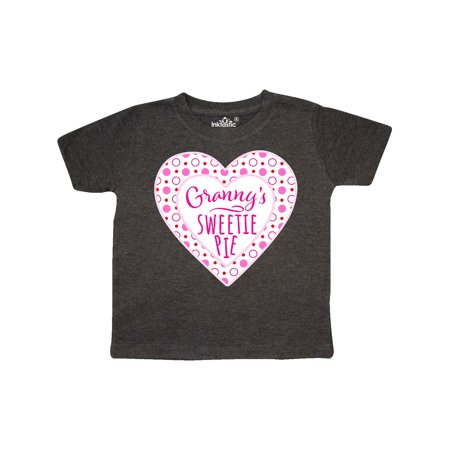 

Inktastic Granny s Sweetie Pie with Pink Hearts Gift Toddler Boy or Toddler Girl T-Shirt