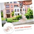 thumbnail image 6 of WCX 2pcs Butterfly Keychain Woman Backpack Purse Car Keychain for Women Diamond Pendant for Men Couple-0614, 6 of 6