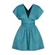 thumbnail image 1 of Vestido africano bohemio sexy para mujer, vestido multidireccional, vestido largo maxi, vestido plisado con cuello en V, estampado floral -M ER, 1 of 5
