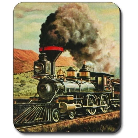 Art Plates Mouse Pad - Train