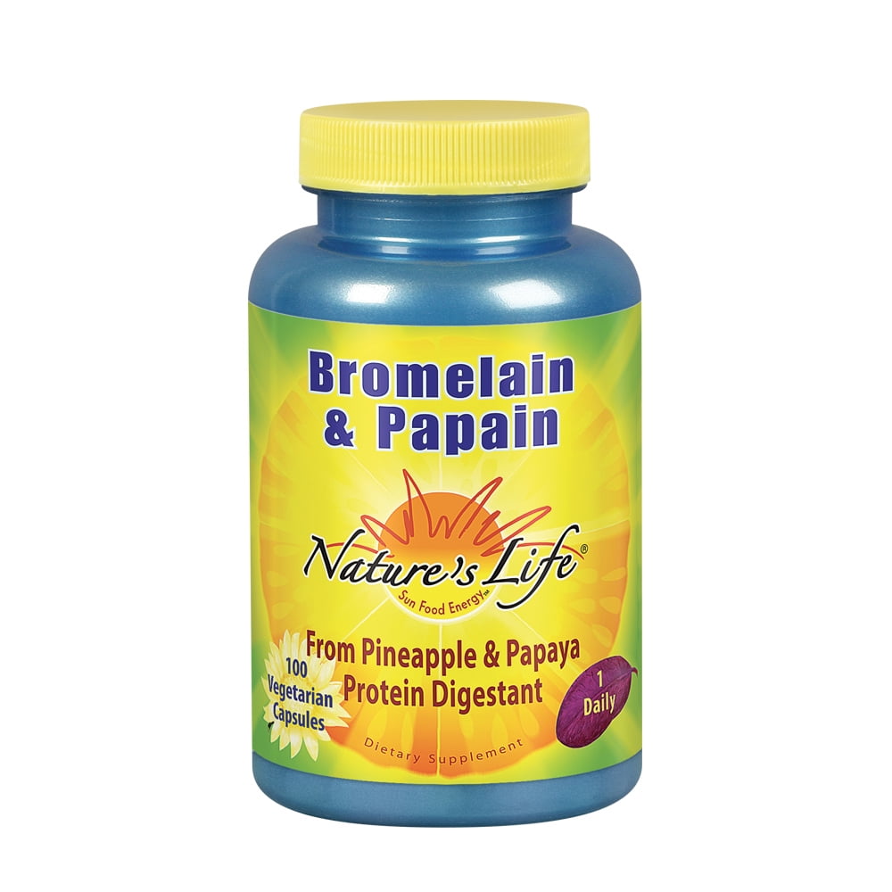 Nature's Life Bromelain & Papain Proteolytic Enzymes For Digestive
