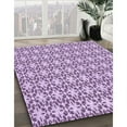 thumbnail image 3 of Ahgly Company Machine Washable Indoor Square Transitional Orchid Purple Area Rugs, 3' Square, 3 of 7