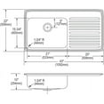 thumbnail image 2 of SS 43x22x10 Single Drop-in Sink, 2 of 7