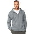 thumbnail image 1 of Hanes Mens Ultimate Cotton Full-Zip Hooded Sweatshirt, 3XL, Lt Steel, 1 of 1