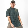 thumbnail image 2 of Bogey Bros Men's 4 Way Stretch Short Sleeve Golf Polo Shirt (Large, Whale Tail - Snake Skin), 2 of 6