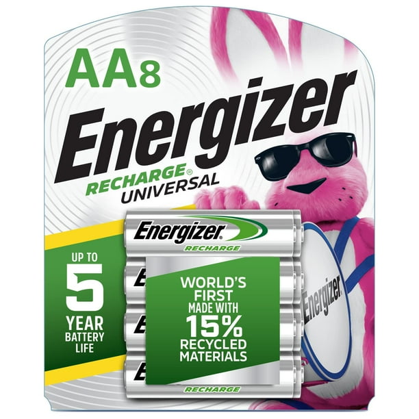 Pilas recargables Energizer Recharge Universal AA x8