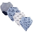 thumbnail image 2 of Yoga Sprout Baby Boy Cotton Bandana Bibs 4pk, Anchor, One Size, 2 of 2