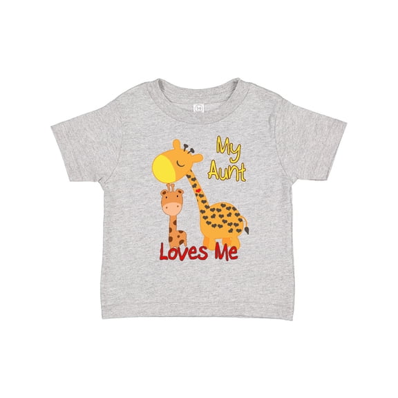 Inktastic My Aunt Loves Me Giraffe Boys or Girls Toddler T-Shirt