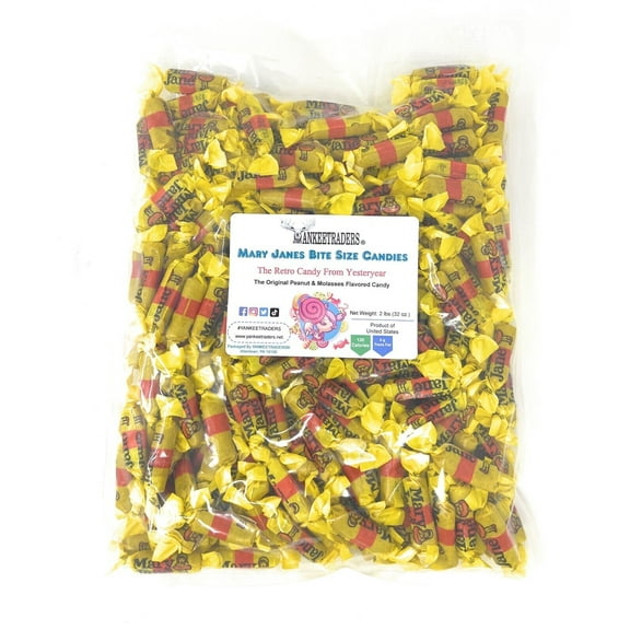 YANKEETRADERS® Mary Janes Retro Candy(Bite Size), 2 lbs.
