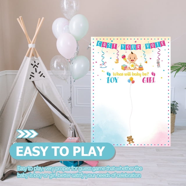 Raindrops 1 Set Newborn Party Gender Display Assorted Color Baby Reveal Ideas Decorative Item
