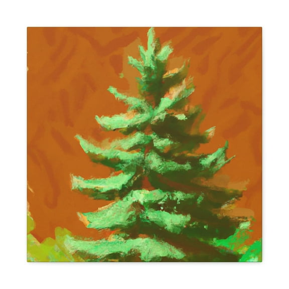 Fauvism Douglas Fir Tree - Canvas